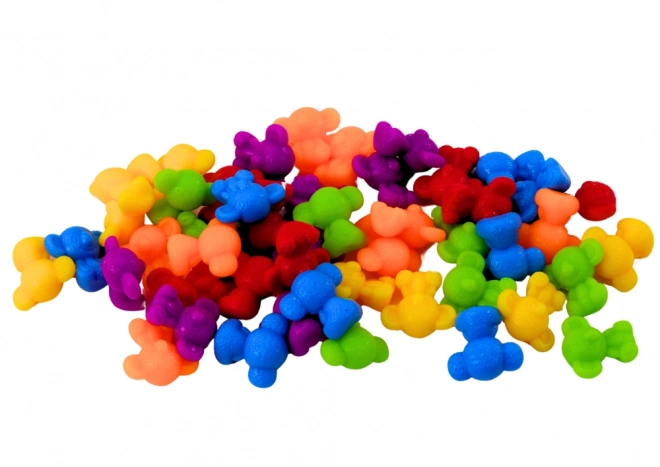 Jeu Montessori de tri coloré pour enfants - Ours, 36 pièces