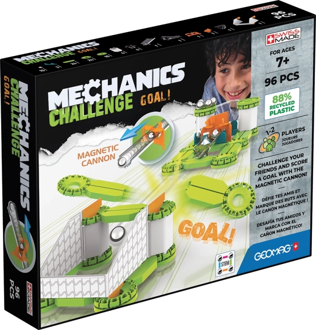 Jeu de construction magnétique GEOMAG Mechanics Challenge 96 pièces