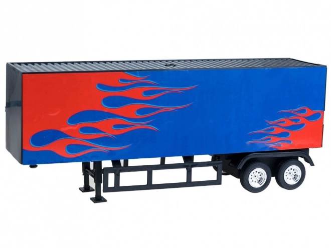 Grote vrachtwagen met aanhanger op afstandsbediening