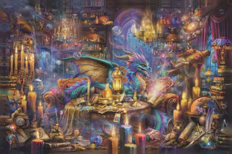 Puzzel Magische Bibliotheek 3000 stukjes van Ravensburger