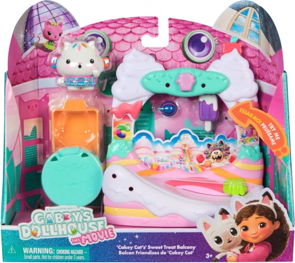 La Maison Magique de Gabby – set de jeu balcon Pâtisserie avec Cakey