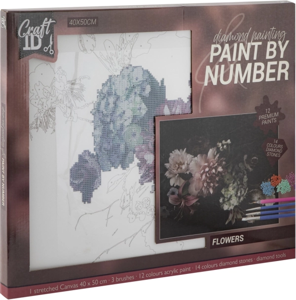 Diamond Painting Flowers 40x50 cm