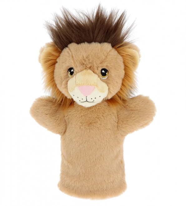 Keel Toys SE3076-1 Keeleco Leeuw - ecologische pluchen handschoenpop 27 cm