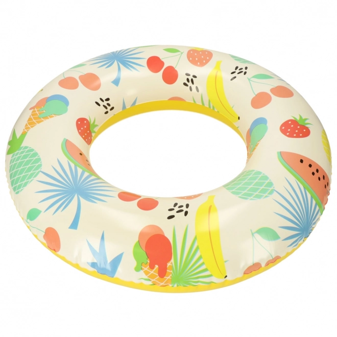 Opblaasbare kinderzwemring met fruitprint