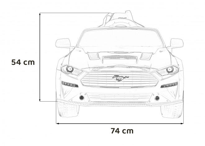Accu-aangedreven Ford Mustang GT autootje voor kinderen