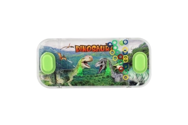 Water puzzelspel 15,5x7cm plastic dinosaurus 4 soorten 24 stuks in doos