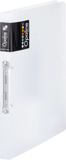 Classeur A4 en polypropylène transparent avec 2 anneaux
