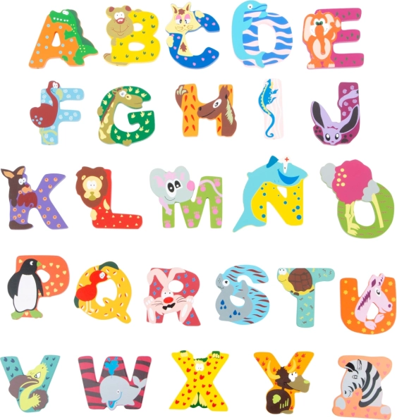 Houten letter P small foot – alfabet voor kinderen
