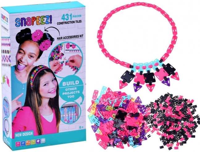 Kit créatif de perles Snapeez 431 pcs