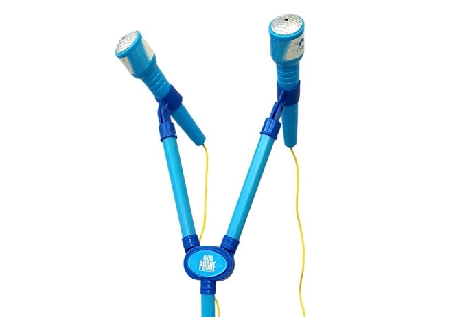 Twee microfoons voor duet en samen plezier
