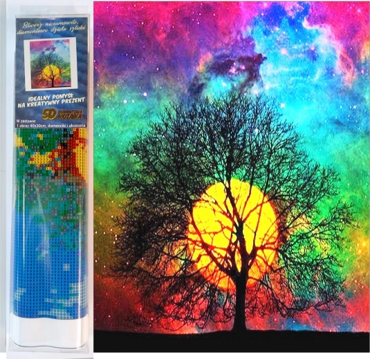 Diamantschilderpakket NORIMPEX kleurrijke zonsondergang 30 × 40 cm