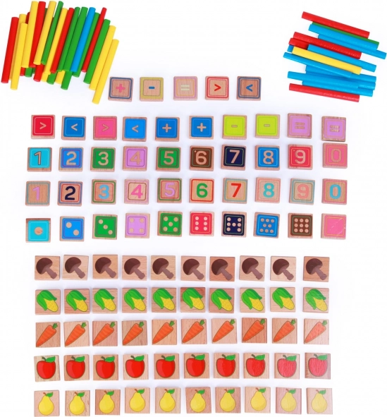 Lucy & Leo houten educatieve set Leren tellen (135 stukken)