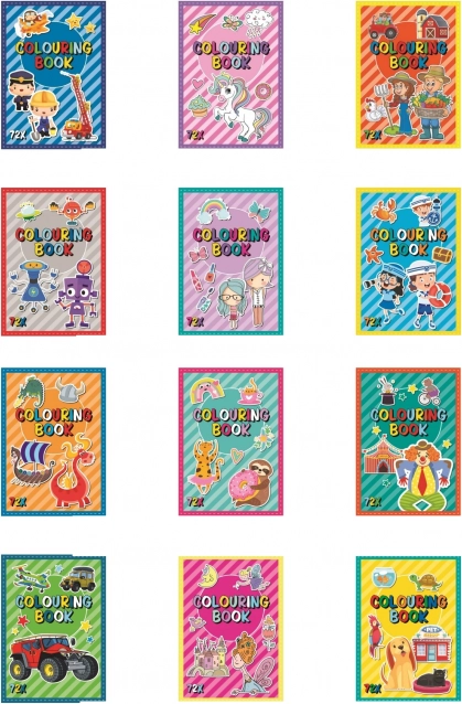 Livre de coloriages joyeux pour enfants avec 12 motifs