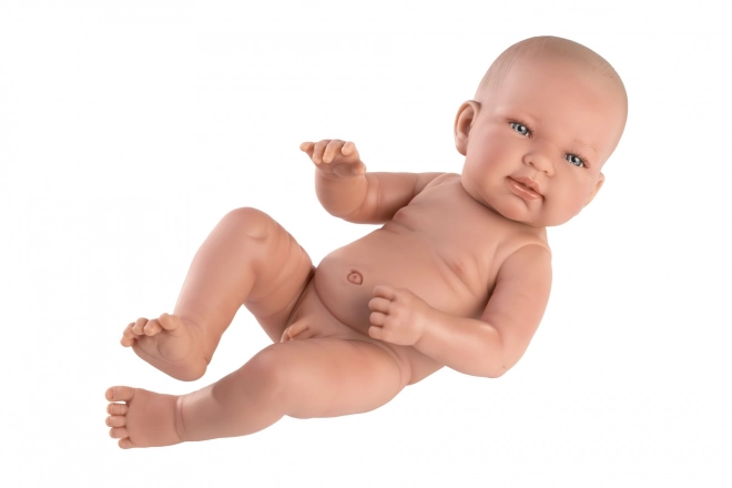 Llorens 73801 NEW BORN JONGEN - realistische babypop met volledig vinyllichaam - 40 cm