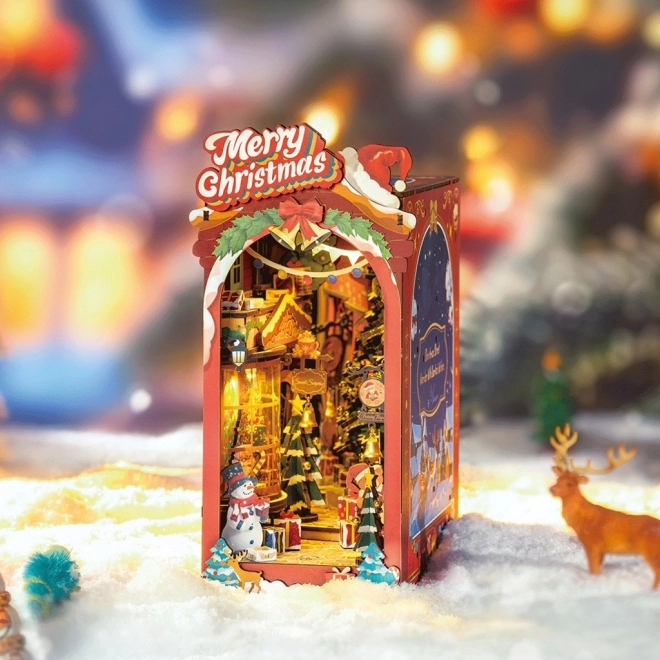 Handgefertigte Weihnachtsgasse Buchstütze