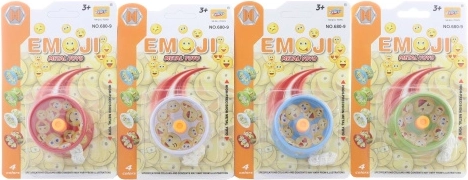 Metal yo-yo with emoji design