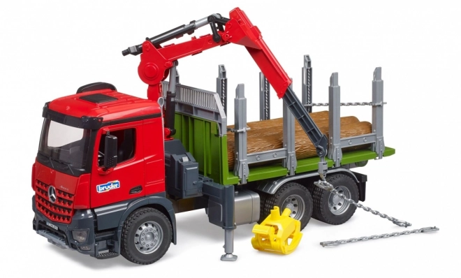 Bruder Log Trailer with Hydraulic Arm