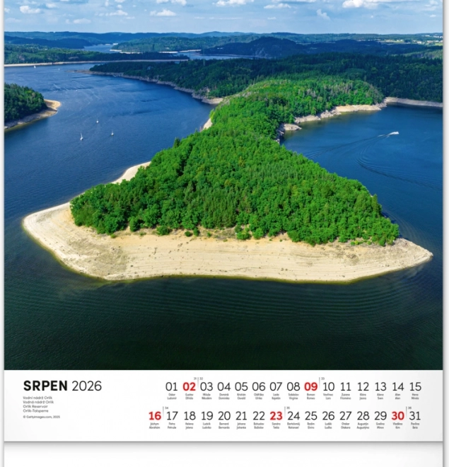 Calendrier mural Royaume des eaux 2026