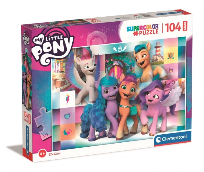 Puzzel Clementoni My Little Pony: Vrolijke groep MAXI 104 stukjes