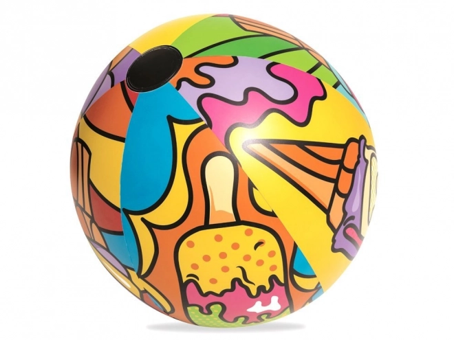 Farbiger aufblasbarer Strandball 91cm Bestway