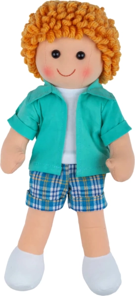 Stoffen pop Jacob 28 cm