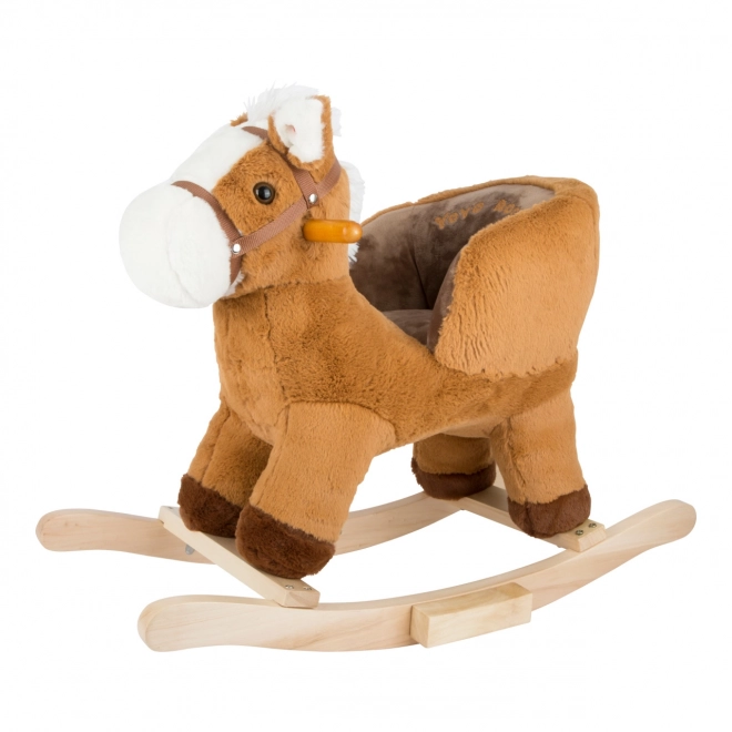 Schaukelpferd mit Rückenlehne braun Small Foot