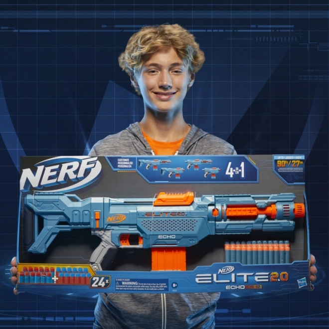 Pistolet Nerf Echo CS-10 avec accessoires