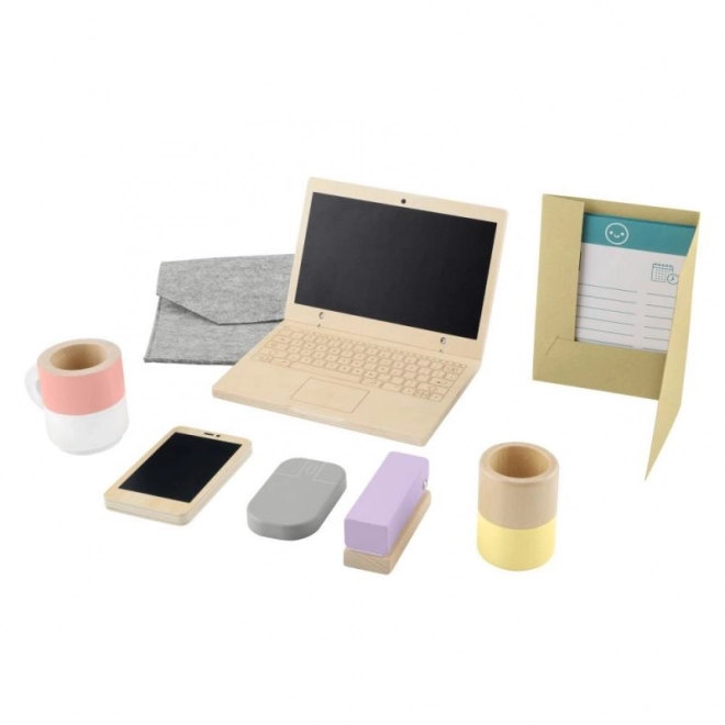 Fisher-Price Holz-Homeoffice-Set für Kinder (9 Teile)