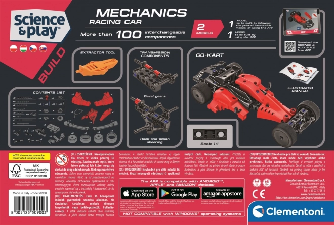 CLEMENTONI Science&Play Mechanische laboratorium Formule 1, 2in1