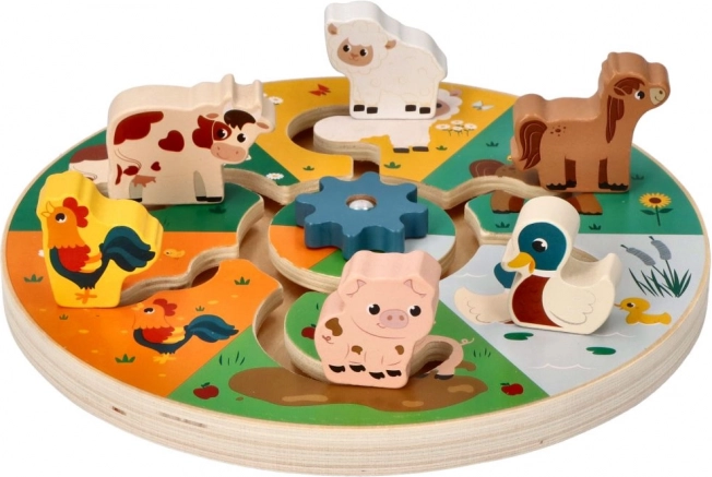 Wooden Puzzle - Farm Animals