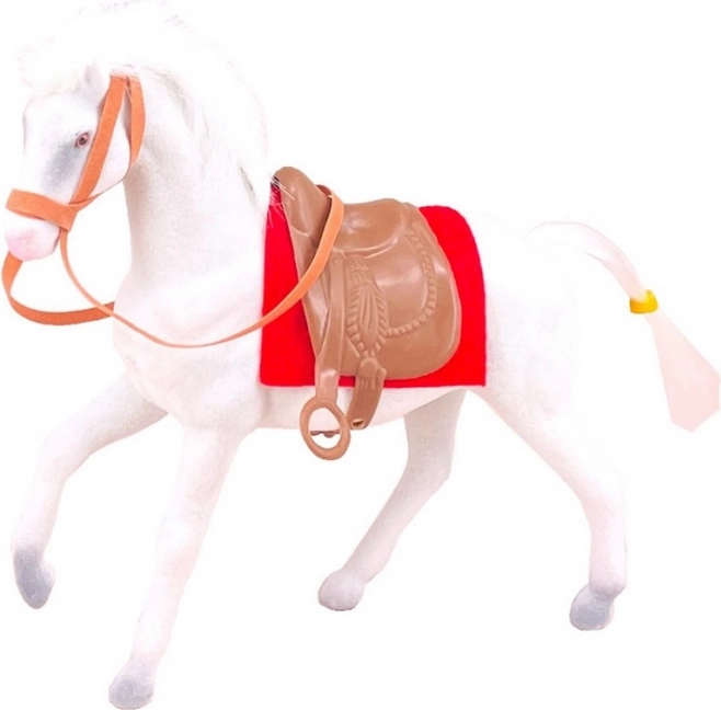 Paard met zadel