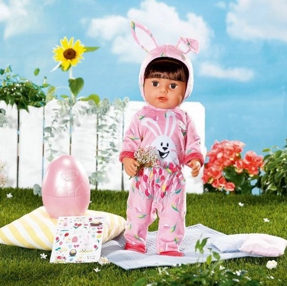 BABY born Œuf de Pâques avec tenue et autocollants