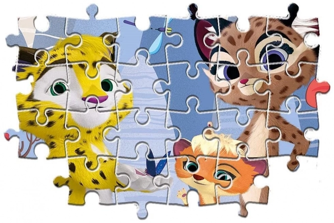 CLEMENTONI Puzzel Leo en Tig 3x48 stukken