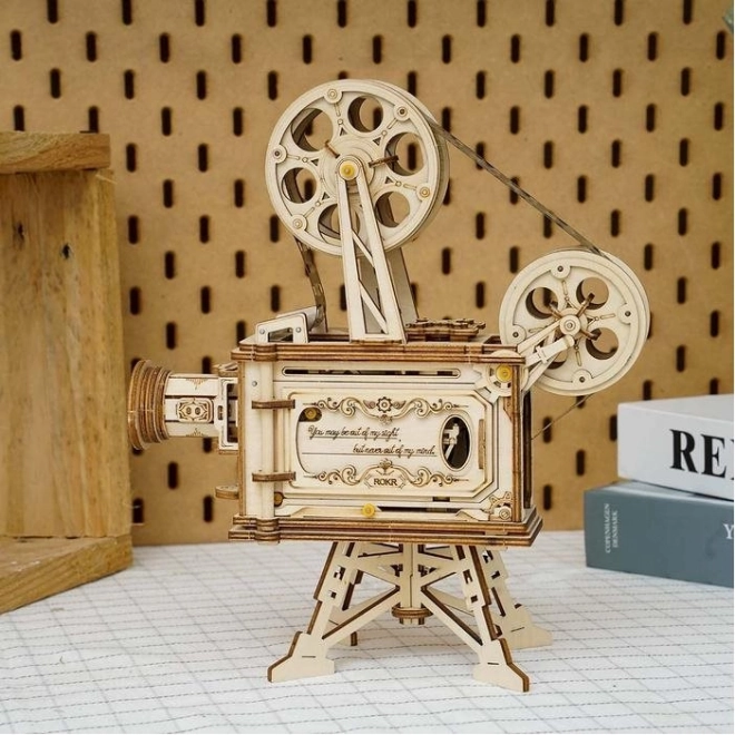 RoboTime 3D houten mechanische puzzel Filmprojector