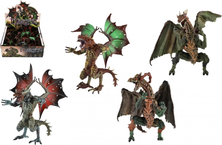Plastikdrachenfigur 12x16 cm Mix Typen
