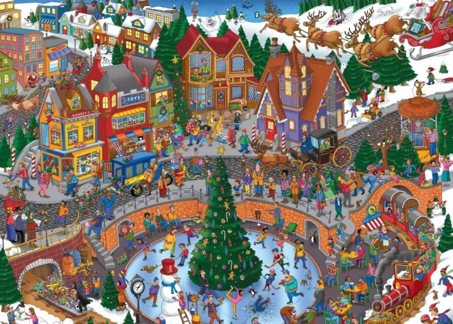 Grafika Puzzel Kerstchaos 500 Stukken