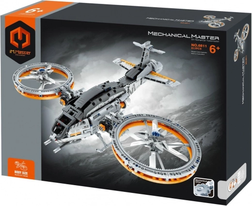 Konstruktionsset Raumfahrzeug mit mechanischem Antrieb, 850 Teile