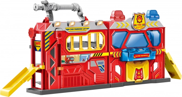 draagbaar brandweerstation met licht en geluid 56 × 18 × 23 cm