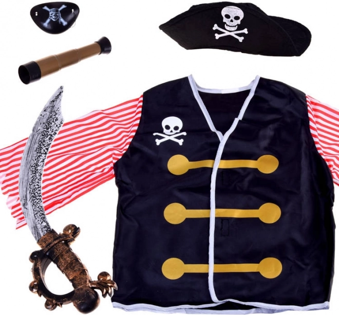 Kinder-Piratenkostüm mit Schwert und Zubehör