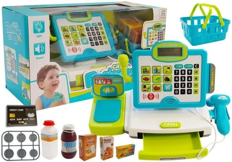 Kinderkasse mit Korb