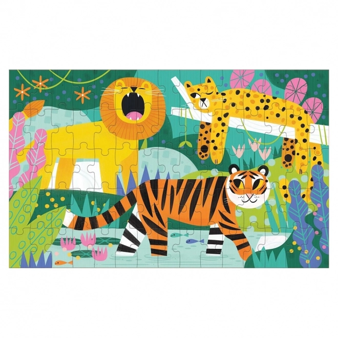 Lenticulair puzzel katten klein en groot