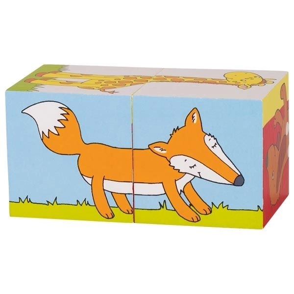 Houten blokken dieren voor kinderen