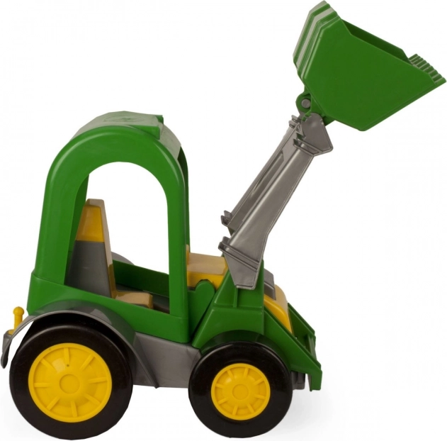 Movable front bucket for action-packed play