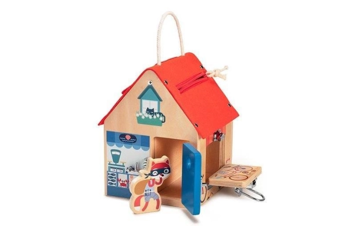 Lilliputiens – houten huisje met sloten