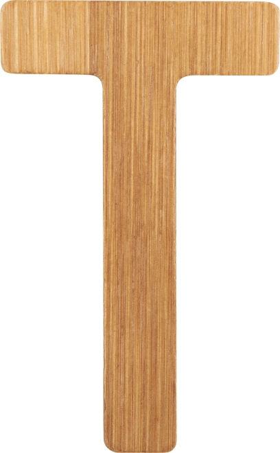 small foot bamboeletter T
