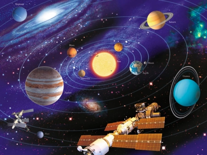 Ravensburger lichtgevende puzzel Zonnestelsel 500 stukjes