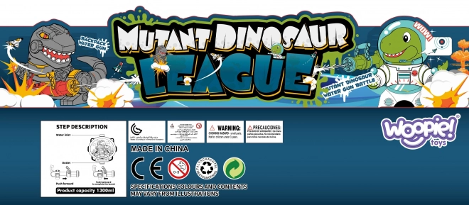 Water Gun with Backpack - Dinosaur Design