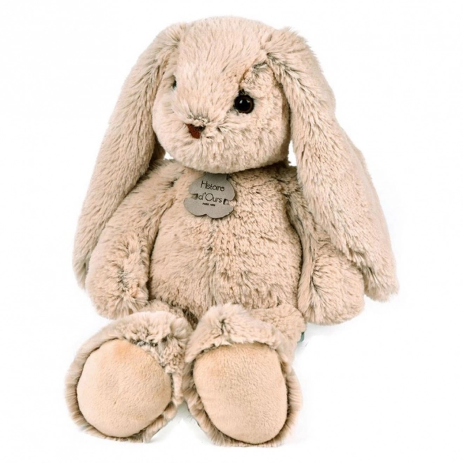Doudou Histoire d'Ours Ami en peluche lapin beige 40 cm