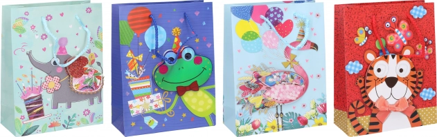 Sac cadeau pour enfants M 26 × 32 × 10 cm
