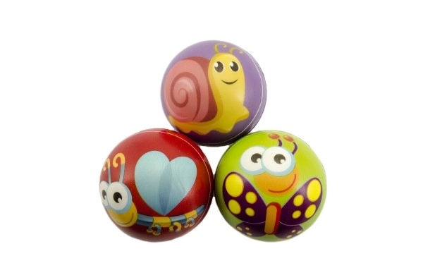 Schuimrubberen bal met dierenmotief